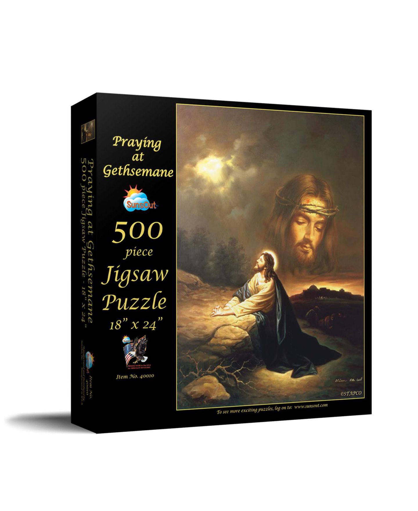 Детский пазл SunsOut Praying at Gethsemane 500 piece Jigsaw Puzzle for Adults Easter — фото 1