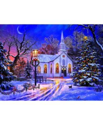 The Old Christmas Church 1000 piece Jigsaw Puzzle for Adults  Christmas