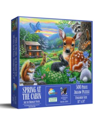 Spring at the Cabin 500 piece Jigsaw Puzzle for Adults