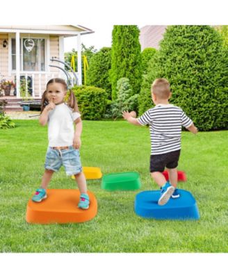 5 Pcs Balance Stepping Stones for Kids with Non-Slip Surface and Edging