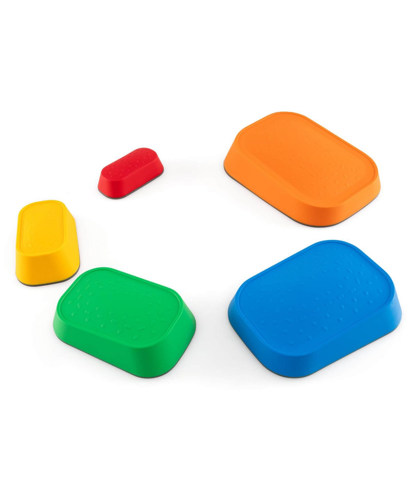 Детские игрушки Costway Balance Stepping Stones with Non-Slip Surface, 5-Piece Stackable Set, от 3 лет, цвет: Assorted Pre-Pack — фото 1