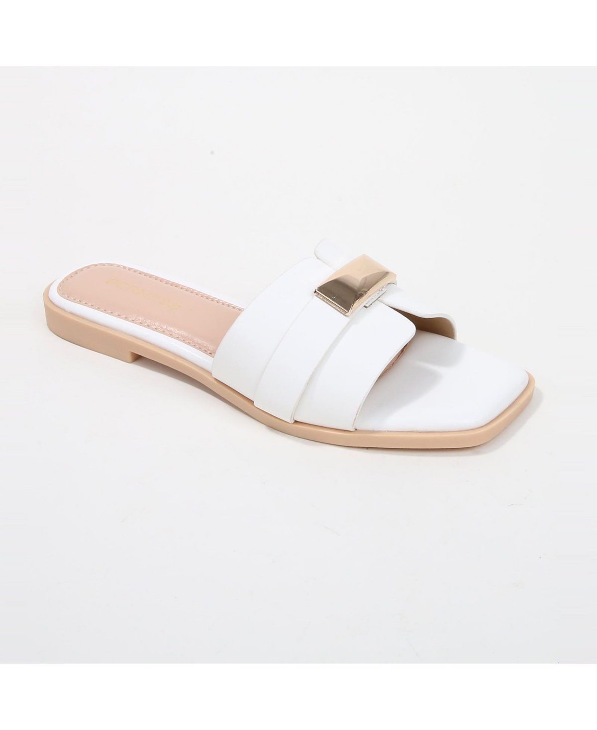 Berness Women's Kallen Slide Sandals with Gold-Tone Accent