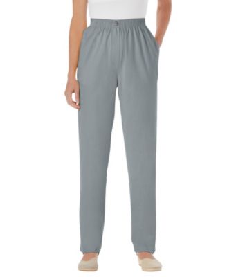 Women's Within Tall Straight-Leg All-Cotton Denim Pull-On 7-Day Elastic-Waist Jeans