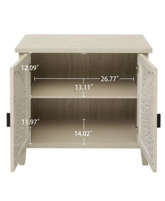 Streamdale Hollow-Carved 2 Door Accent Cabinet with Adjustable Shelf