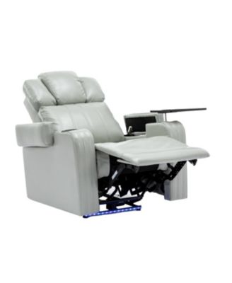 PU Leather Power Recliner w/ Cooling Cup Holder Bluetooth & USB