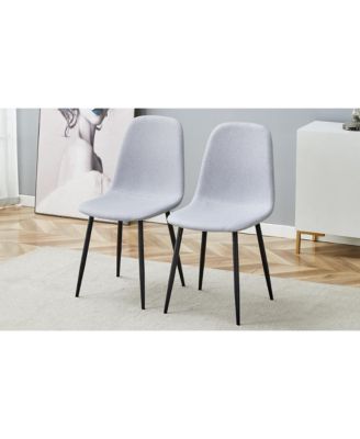 Comfortable Gray Dining Chair Set (4)