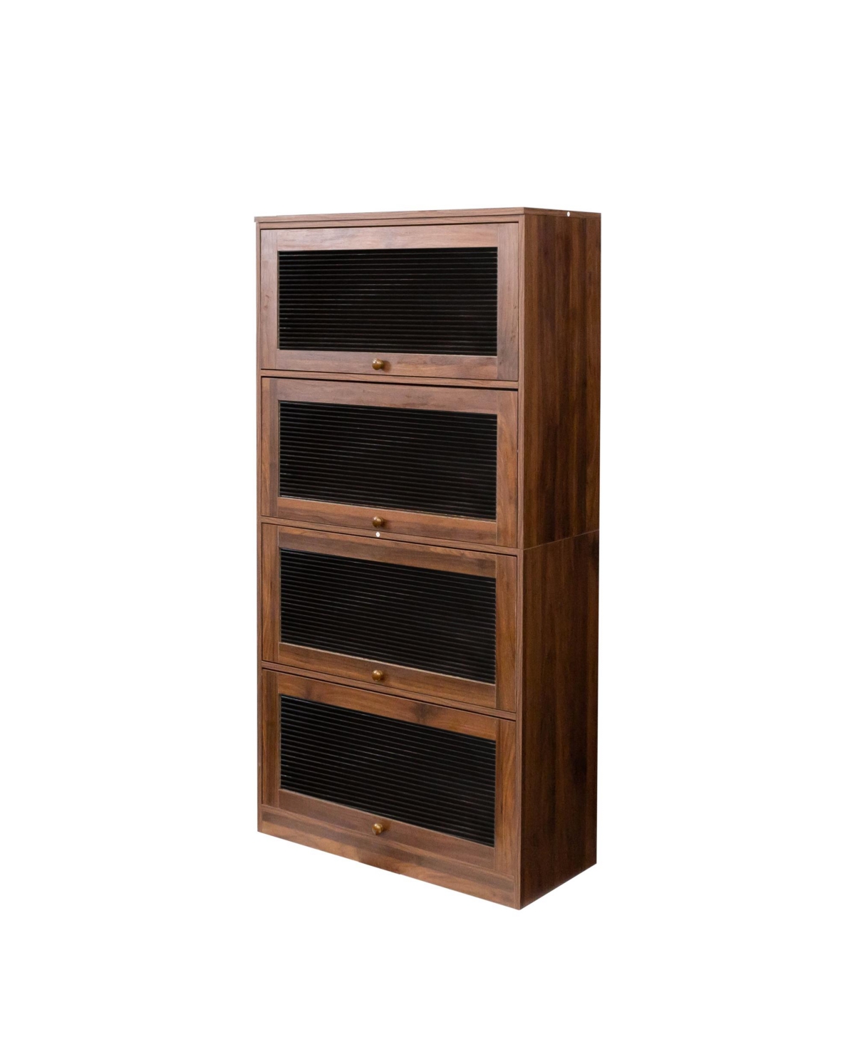 Streamdale Furniture Contemporary Floor-to-Ceiling Cabinet with Glass Doors