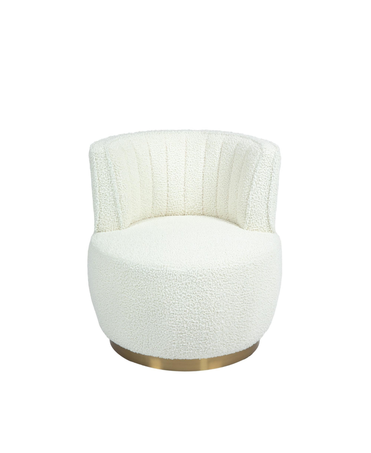 Streamdale Furniture Plush Teddy Swivel Accent Chair Comfort and Style for Any Room