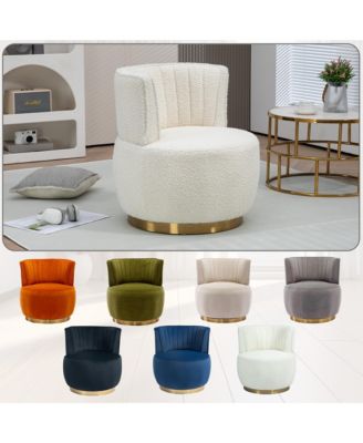 Plush Teddy Swivel Accent Chair Comfort and Style for Any Room