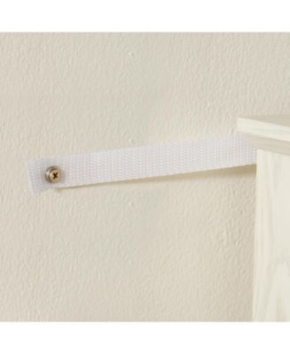 Lighted Curio Cabinet with Glass Doors & Adjustable Shelves - White