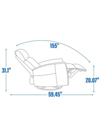 Heat Massage Rocker Recliner Chair