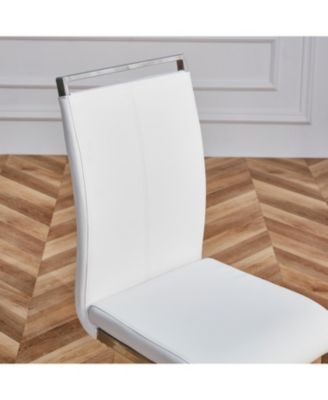 PU Leather Dining Chairs - Set of 2