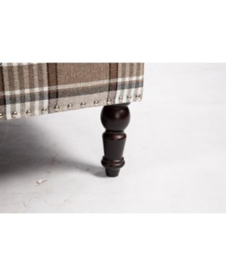  Vintage Stripes Accent Chair with Nailhead