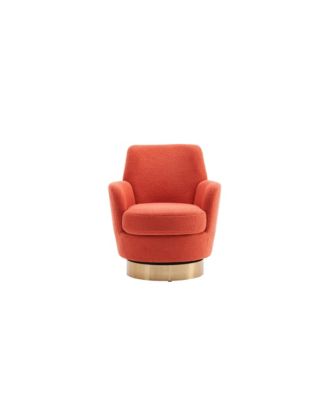  Orange Swivel Barrel Accent Chair for Living Room or Bedroom