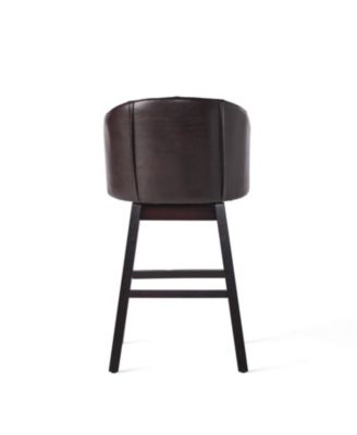 360 Degree Swivel Bar Stool with Stunning Nailhead Trim, Set of 2