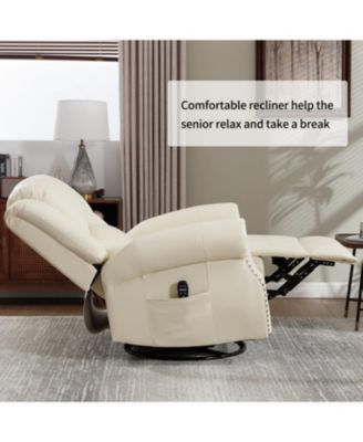 Heat Massage Rocker Swivel Recliner Chair