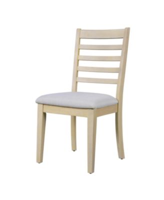 Farmhouse Extendable Dining Set with 6 Upholstered Chairs