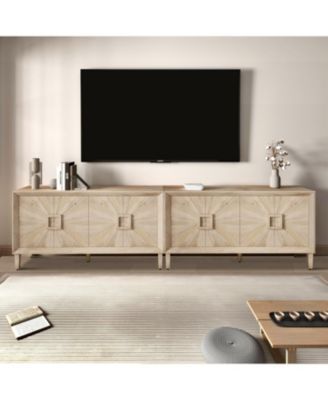 60" Rustic Farmhouse Credenza - Sunburst Doors Antique