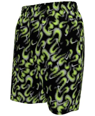 Boys' 8-18 Airbrushfetti 7 Volley Stretch Waistband Shorts