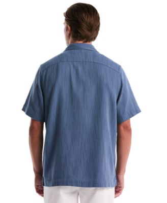 Men's Textured Camp Collar Shirt