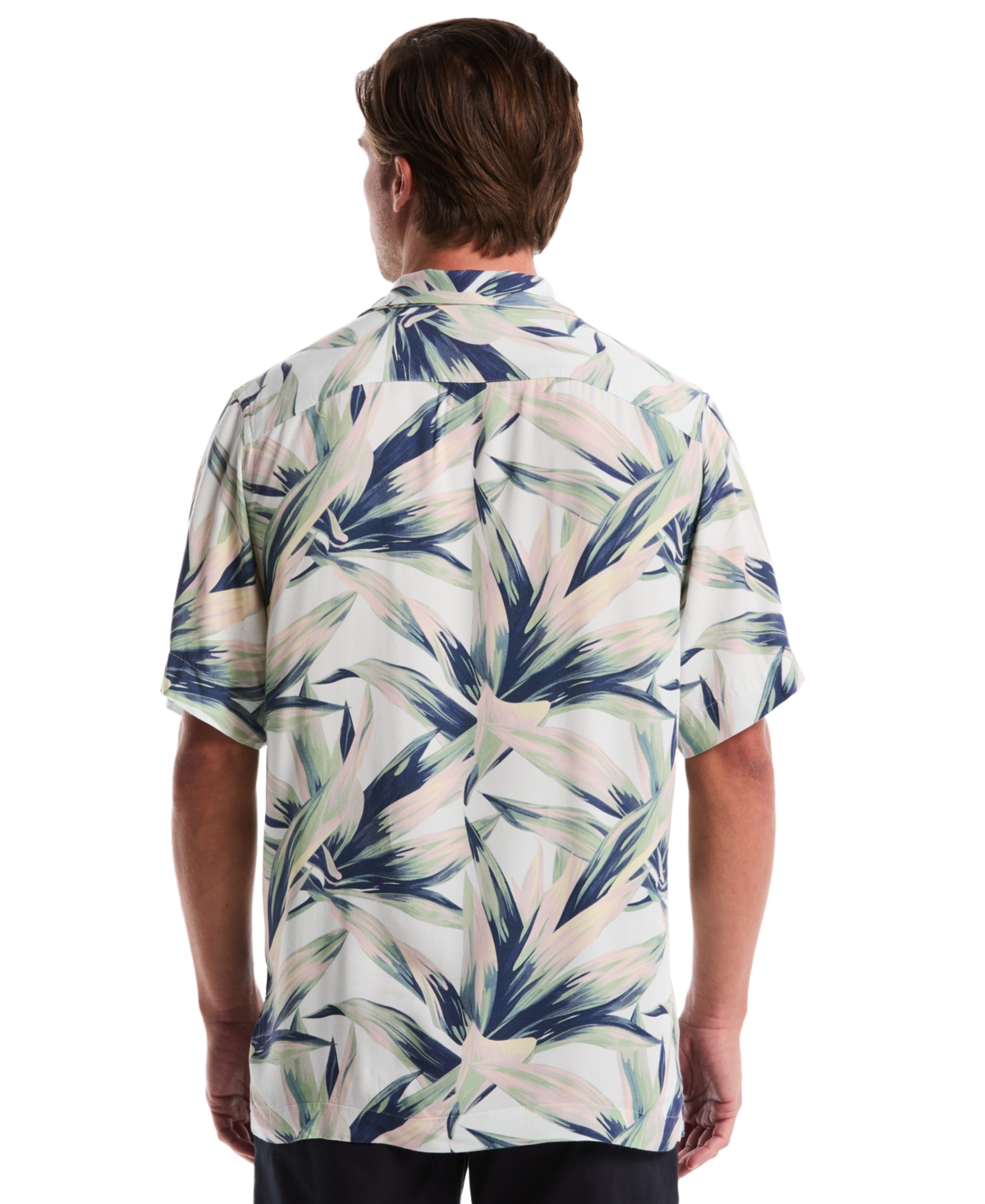 Original Penguin Men's All-Over Print Camp Collared Shirt