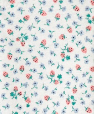 Baby Girls' Strawberry Snug-Fit One-Piece Pajama