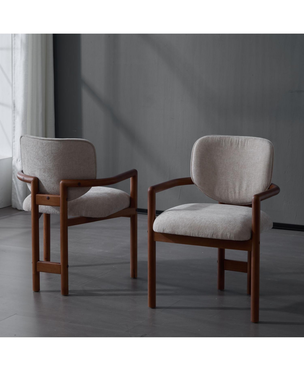 Streamdale Furniture Upholstered Arm Chairs Set of 2, Fabric, 300 Lbs Capacity