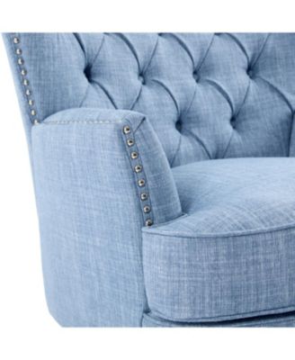 Upholstered Lounge Chair with Trim