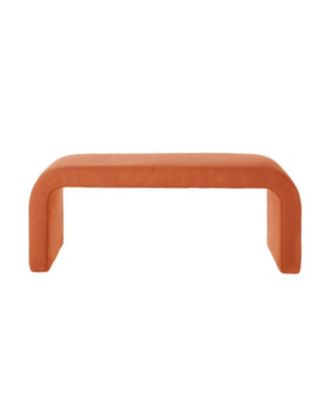 U-Shaped Teddy Ottoman Bench Set of 3