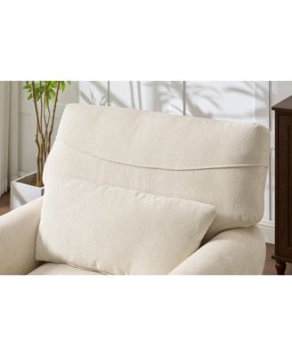Modern White Chaise Lounge Sofa Recliner