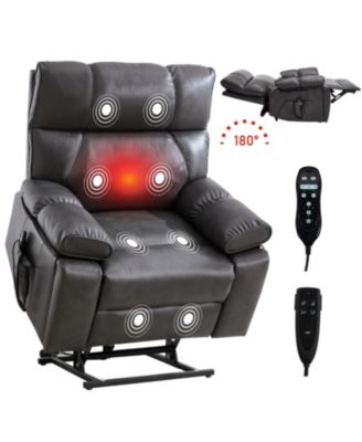 Leatheraire Power Lift Recliner w/ Heat & Massage