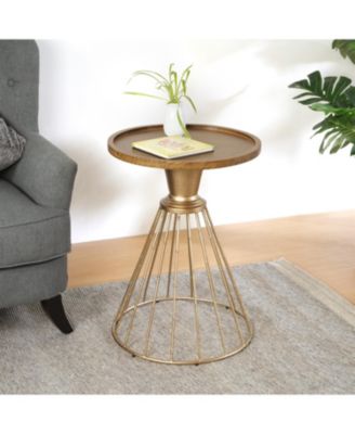 Retro Hollow Side Table - No Assembly