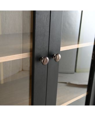 Vintage Glass Door Display Cabinet