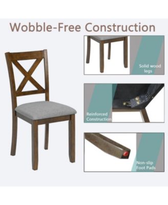 Walnut Dining Chairs Set of 4