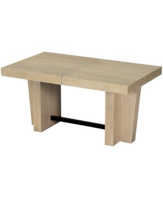 Streamdale Farmhouse Extendable Dining Table Set with Bench & 4 Chairs