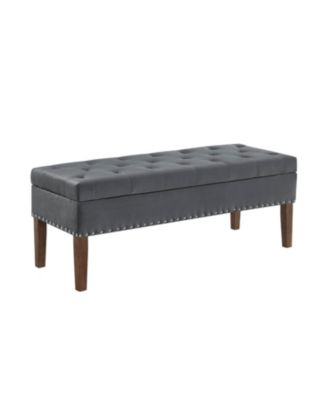  Tufted Bench with Storage