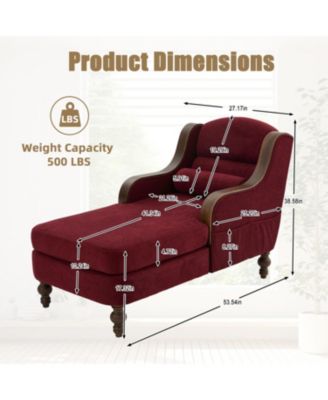 Oversized Chaise Lounge Indoor Sofa Bed
