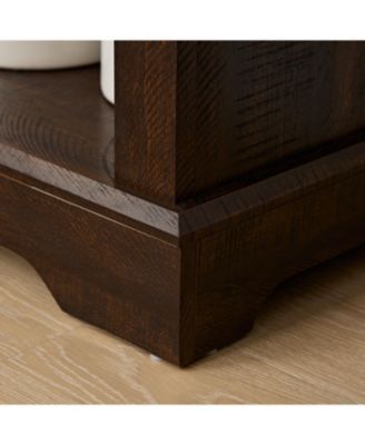 Farmhouse Cabinet with Barn Doors and Shelves