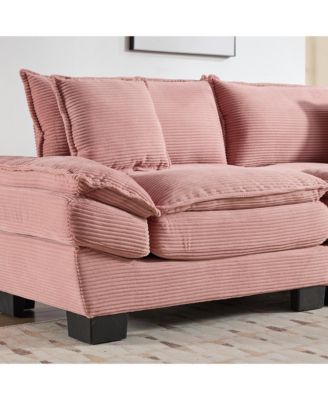 Streamdale Corduroy Sofa Sleeper with Comfy Cushions