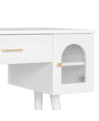 Vanity Makeup Table Set Charging Port