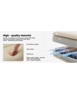 Ergonomic Office Chair 200kg Lumbar Support Beige