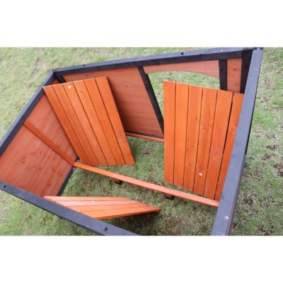 Premium XL Indoor/Outdoor Solid Wood Dog Villa