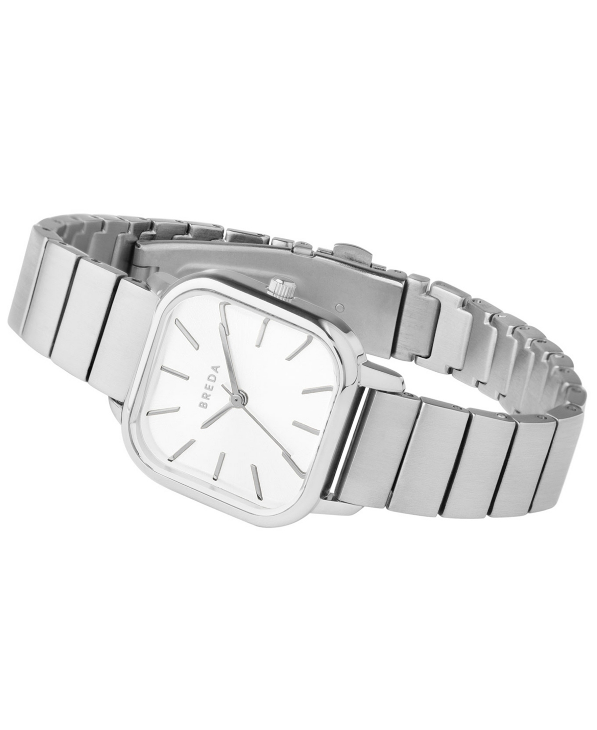 Breda Women's 'Esther' 1735c Silver Stainless Steel Bracelet Watch, 26mm