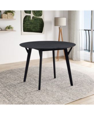42" Compact Dining Table Round Wood Table for 4