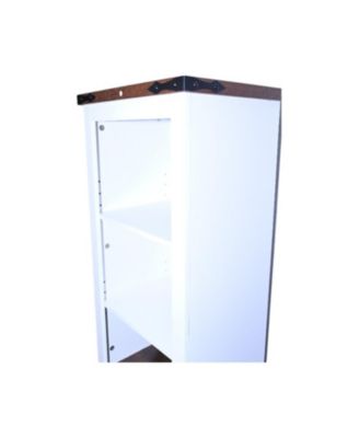 Farmhouse Bathroom Storage Cabinet with Drawer & Shelves