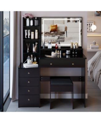 41" LED Mirror Vanity Table with Stool