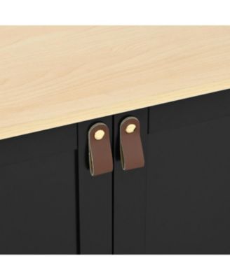  Farmhouse Entertainment Center Wall Unit for 75" TV