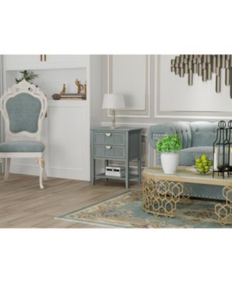 + 2-Drawer + Wood + Storage + End Table