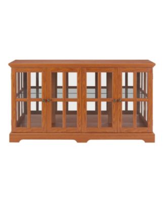 + 1 Pc + Wood (Dark Oak) + LED Lighting + Curio Cabinet