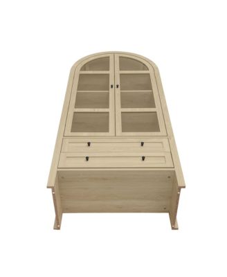 1 Pc. Wood Arched Design with Adjustable Shelves Kitchen Pantry Cabinet